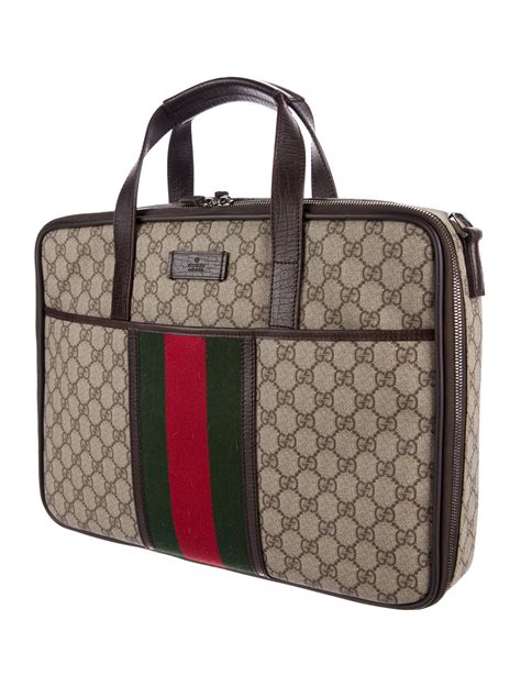 gucci computer bag sale|Gucci rolling laptop bag.